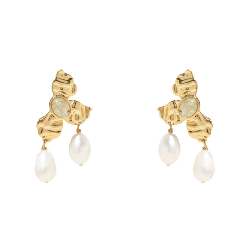 Mignonne Gavigan 14kt Yellow Gold Plated Khalid Drop Earrings